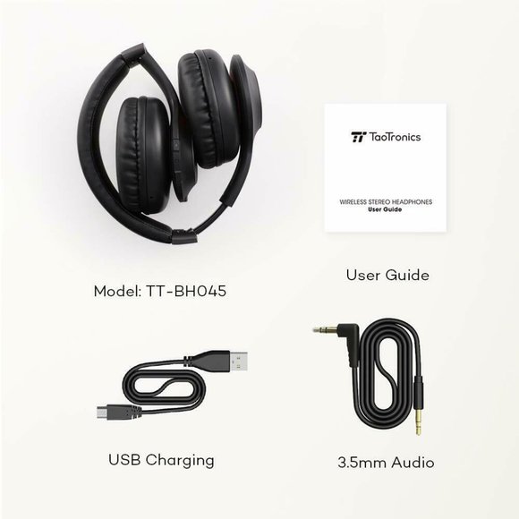 Bluetooth Headphones Bluetooth Headset With Dual 40 MM Drivers For Powerful - Picture 2 of 11